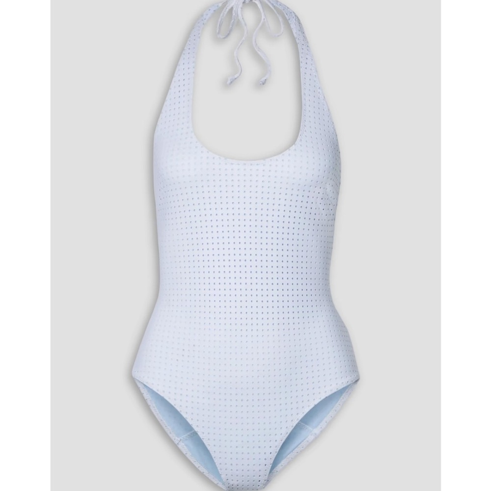 Lisa Marie Fernandez White One Piece Swimsuit